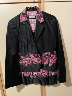 Anna Riska satin blazer and skirt like new