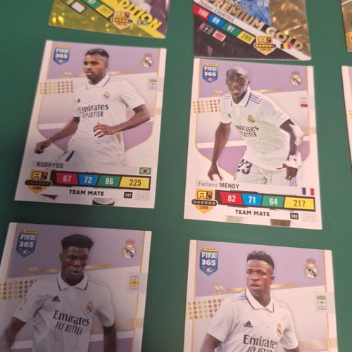Panini Real Madrid cards used, pack of 15 cards