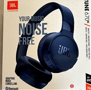 JBL Bluetooth Headphones Tune 670 NC Μπλε