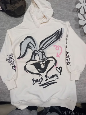 Looney Tunes Zara sweatshirt new, white, size 128 cm