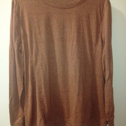 Long-sleeve shirt brown bronze new, size M