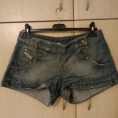 Diesel denim shorts used, size 28, blue