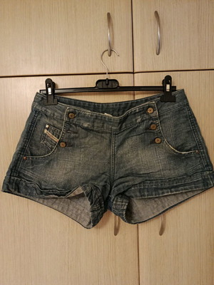 Diesel denim shorts used, size 28, blue