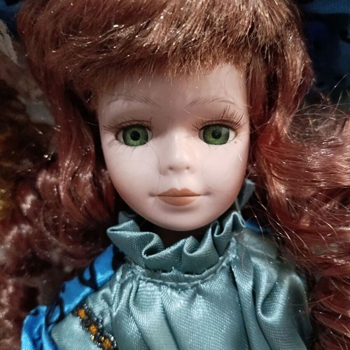 Vintage porcelain dolls used, pack of 7, various sizes