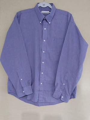 YSL Yves Saint Laurent men's dress shirt, purple, size XL