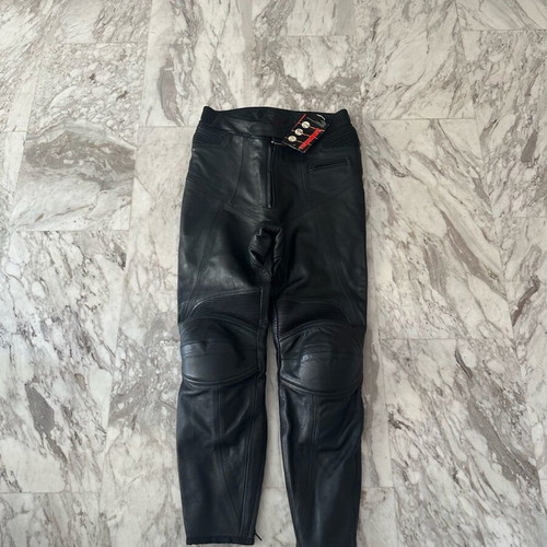 Lookwell No50 leather motorcycle pants new with protectors