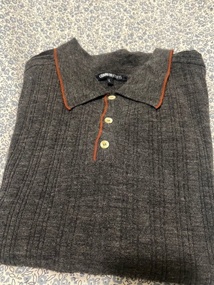 Cerruti Jeans sweater/shirt gray like new, size L