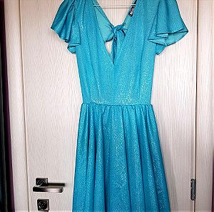 Nazezhda γαλάζιο φόρεμα