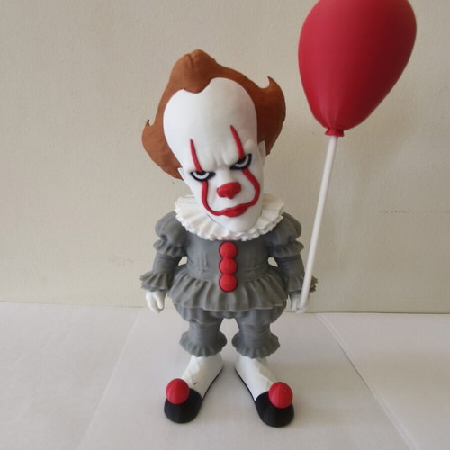 3D Printed Pennywise Figure with Balloon 21cm like new
