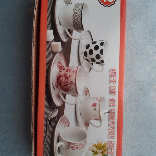 Coffee cup set like new, pack of six