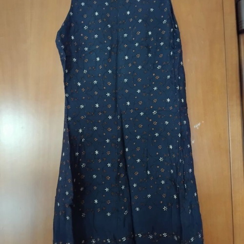 Zara sleeveless dress like new, blue and brown