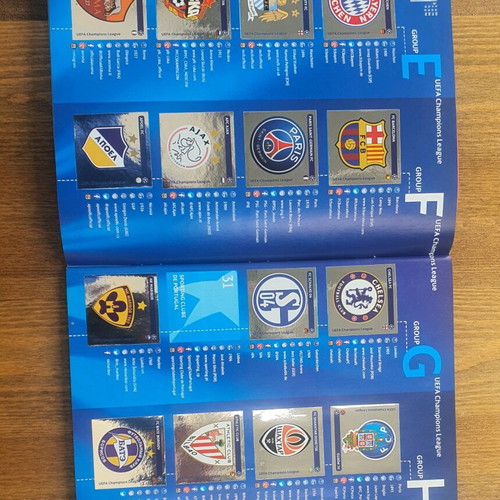 Uefa Champions League 2014-2015 album used with Panini stickers