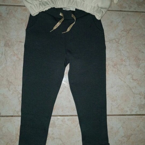 Orchestra white sweatshirt and gray sweatpants set new, size 104 cm, 4 years