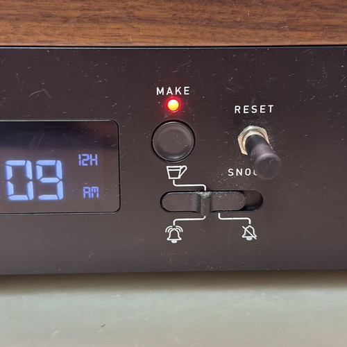 Barisieur Coffee Alarm Clock used, premium designer coffee maker