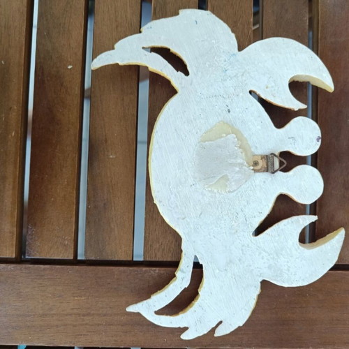 Handmade crab wall decor like new from Agkistri