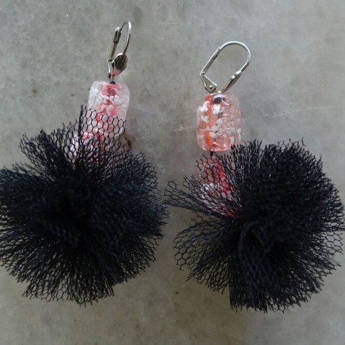 Summer hanging earrings new, silver clip