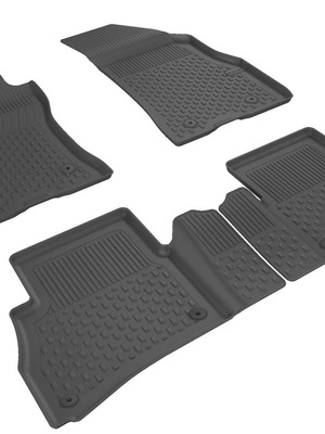 Rubber floor mats for Fiat Doblo 3 2010-2015 Sahler new