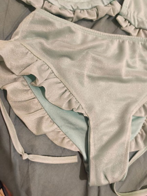 Chic Mess high-waisted bikini set Brazil like new, green turquoise