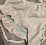 Chic Mess high-waisted bikini set Brazil like new, green turquoise