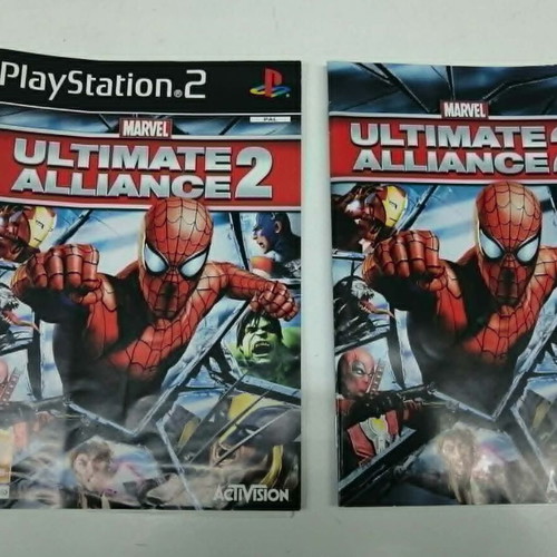 Marvel Ultimate Alliance 2 Ps2 cover and booklet used
