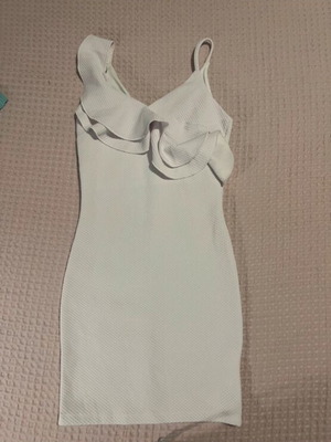 Mini dress white like new, intact