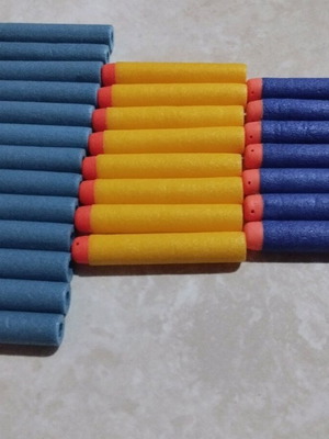 Сфери Nerf 28 броя, като нови, сини и жълти