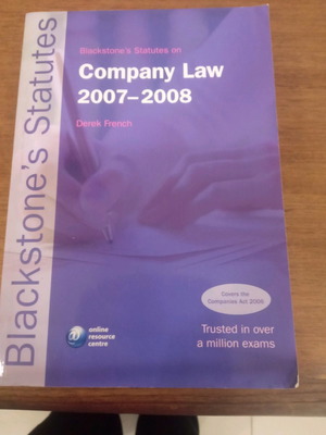 Company Law book used