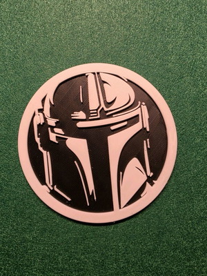 Star Wars Mandalorian подложка нова, 3d принтирана