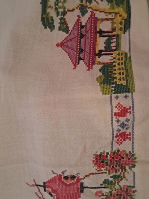 Handmade table linens like new, set of 30 pieces of various sizes