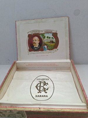 Дървена кутия Cifuentes Habana употребявана, винтидж кубинска