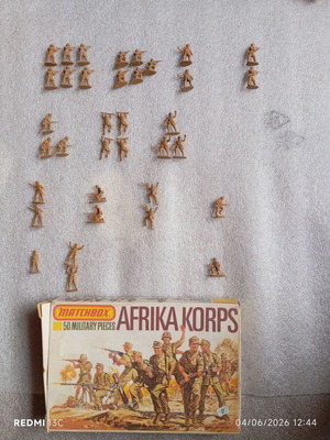 Matchbox Afrika Korps σετ 1/76 κλίμακας με 36 φιγούρες και αυθεντικό κουτί σαν καινούργιο