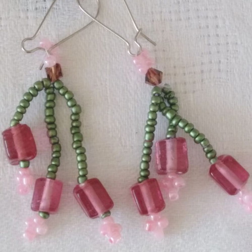 Handmade beaded earrings new, unique pieces
