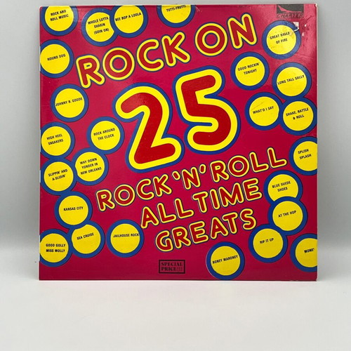 Unknown Artist Rock On 25 vinyl record used, rock 'n' roll classics