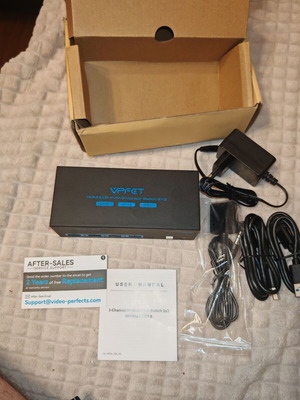 KVM Switch VPFCT 2x3 HDMI DisplayPort 8K 60Hz USB 3.0 new