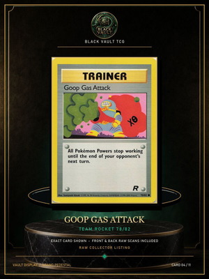 Pokémon TCG Goop Gas Attack Team Rocket 78/82 vintage, like new