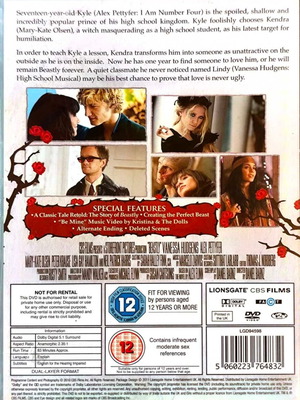 Beastly DVD romance fantasy movie with Vanessa Hudgens, sealed