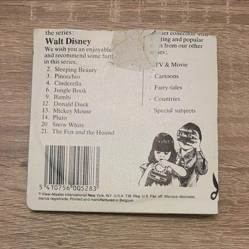 Vintage View-Master 3D set "Mickey Mouse / Walt Disney" used