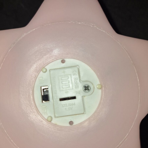 Star-shaped night light like new, battery operated