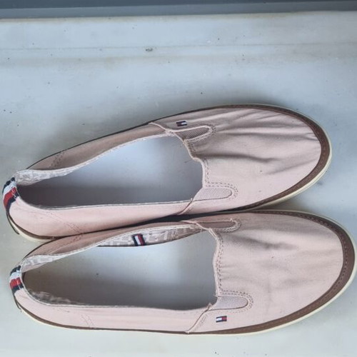 Tommy Hilfiger canvas shoes used, pink, size 36