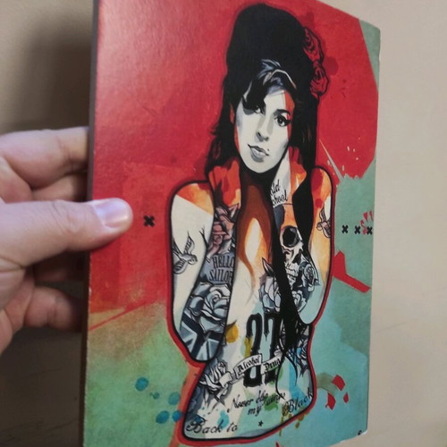 Amy Winehouse Fan Art wooden print like new 29x21cm