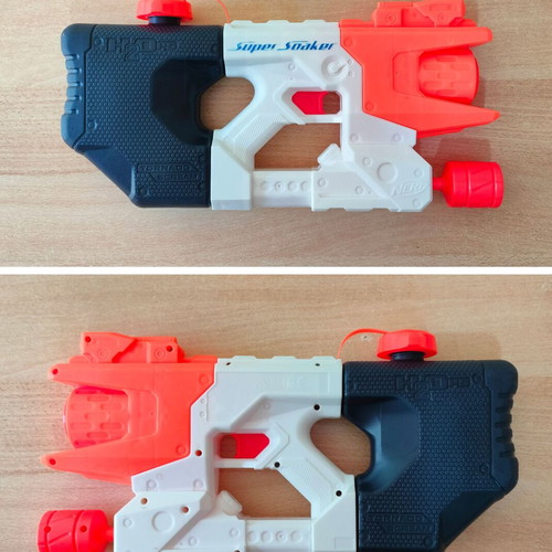 Nerf 2 pistols with 30 foam darts and Nerf Tornado Scream Super Soaker
