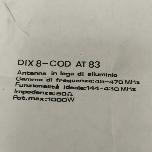 Lemm AT-83 aluminum antenna new
