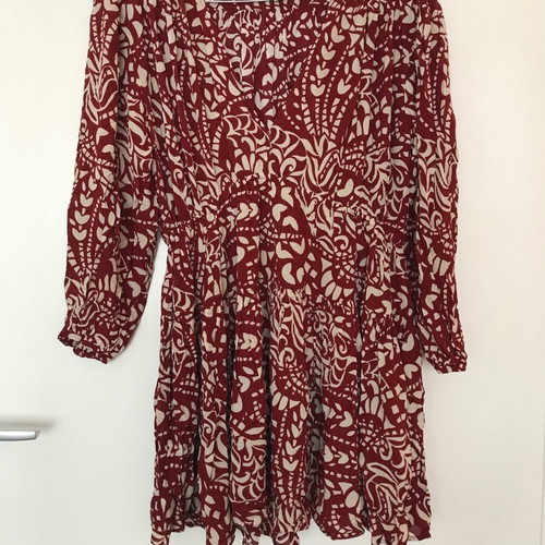 Ba&sh mini dress size XS/S like new, brown and multicolor