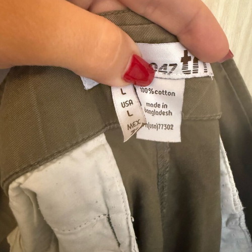 Khaki safari pants Zara like new, size large, cotton
