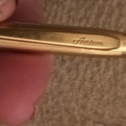 Karatclad Anson Pensil mechanical pencil like new with deep gold plating