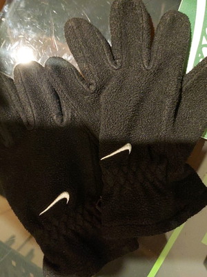Nike kids fleece gloves like new, black, size S