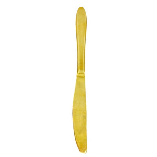 Gold cutlery set of 4 pieces, new