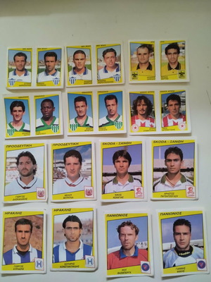 Panini Football 98' stickers used, pack