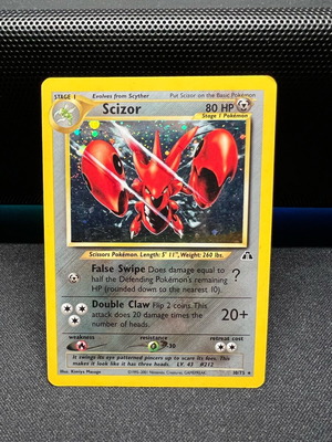 Κάρτα Scizor Holo Rare Galaxy Swirl 10/75 EX Pokemon TCG σαν καινούργιο