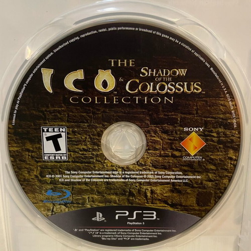 Ico & Shadow of the Colossus HD Collection game for PlayStation 3 like new